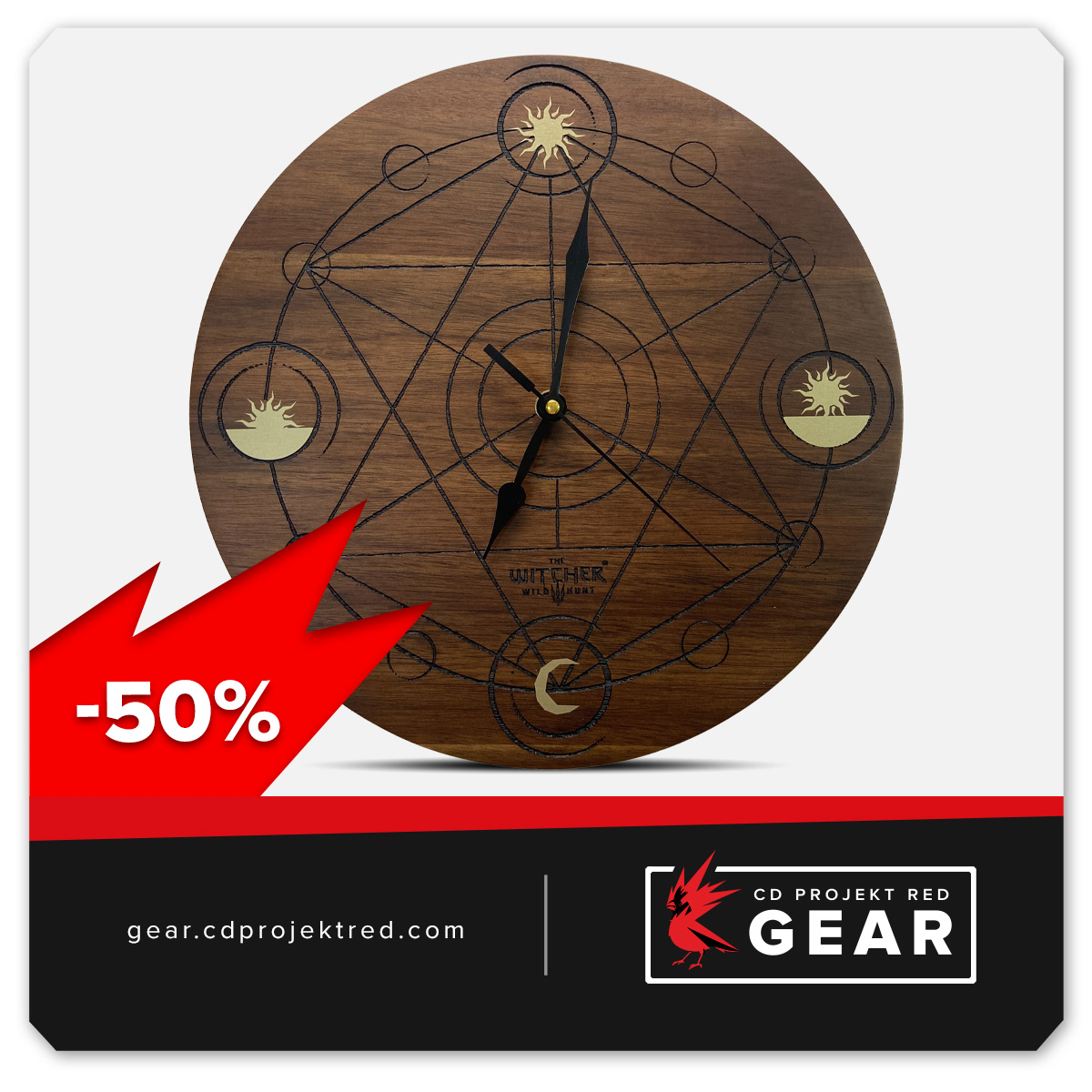 Engage in a journey through time and serenity with our extraordinary #TheWitcher Meditation Wall Clock. Get up to 50% off site-wide! @WitcherGame gear.cdprojektred.com/collections/sa…