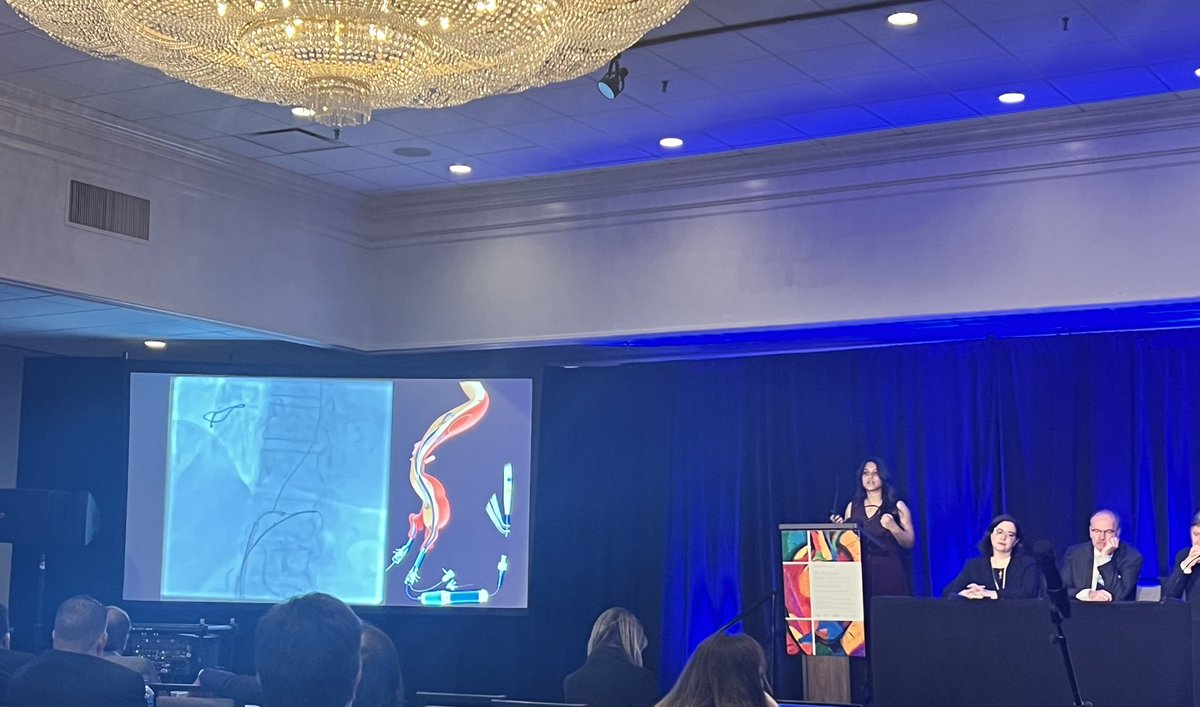 Great talk by @SophiaKhanMD at #HAS2024 discussing Transcatheter Electrosurgical Septotomy; it’s a safe and promising adjunct tool for chronic aortic dissection, and should be avoided in acute aortic dissection. @GustavoOderich @UTHeartVascular @estrera_md #AortaEd