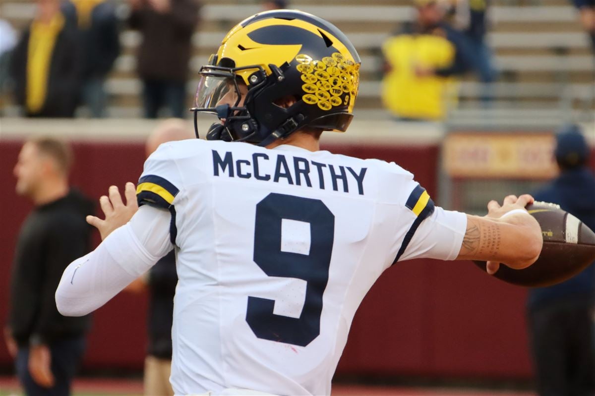 J.J. McCarthy on Michigan football: “The strict structure that we hold onto every day. The discipline from being here and having that inevitable spotlight around Michigan football. You combine all that, this is the greatest university in the world to prepare for the NFL.”
