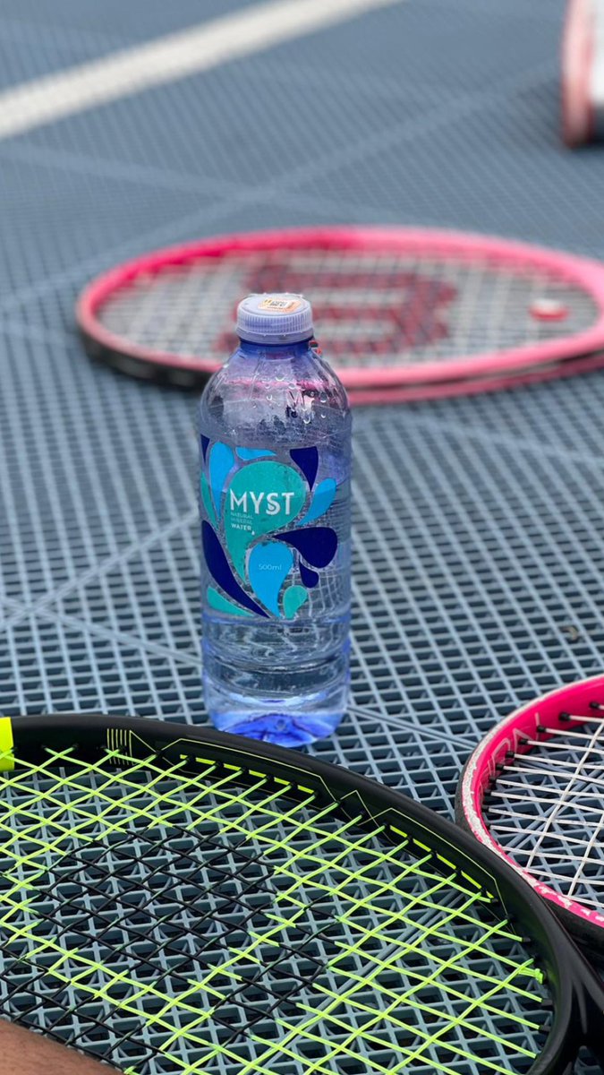 myst_water's tweet photo. We’re serving up rounds of hydration this weekend! 
Make sure you’re staying refreshed with Myst between sets 🎾 https://t.co/ayYOjUIaGW