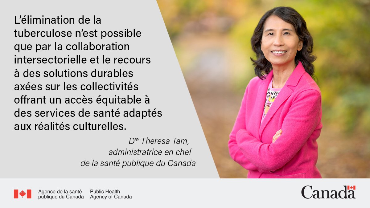 Le 24 mars 2024, nous célébrons la Journée mondiale de la tuberculose afin de sensibiliser le public et de souligner la nécessité d’accélérer les efforts en vue de l’élimination de la maladie au Canada. ow.ly/UCFt50QXIbq