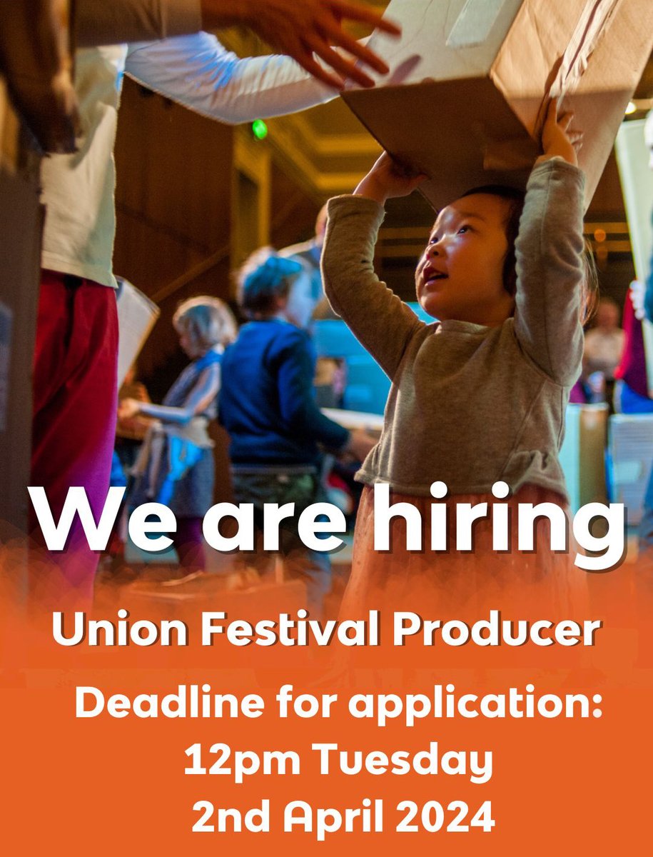 We are seeking a Producer for our Union Festival Summer 2024. The ideal candidate will ideally have care and access at the core of your practise, experience and understanding of how to engage with diverse groups of people. Photo credit: BuildyUppyDanceShow tramshed.org/about-us/work-…