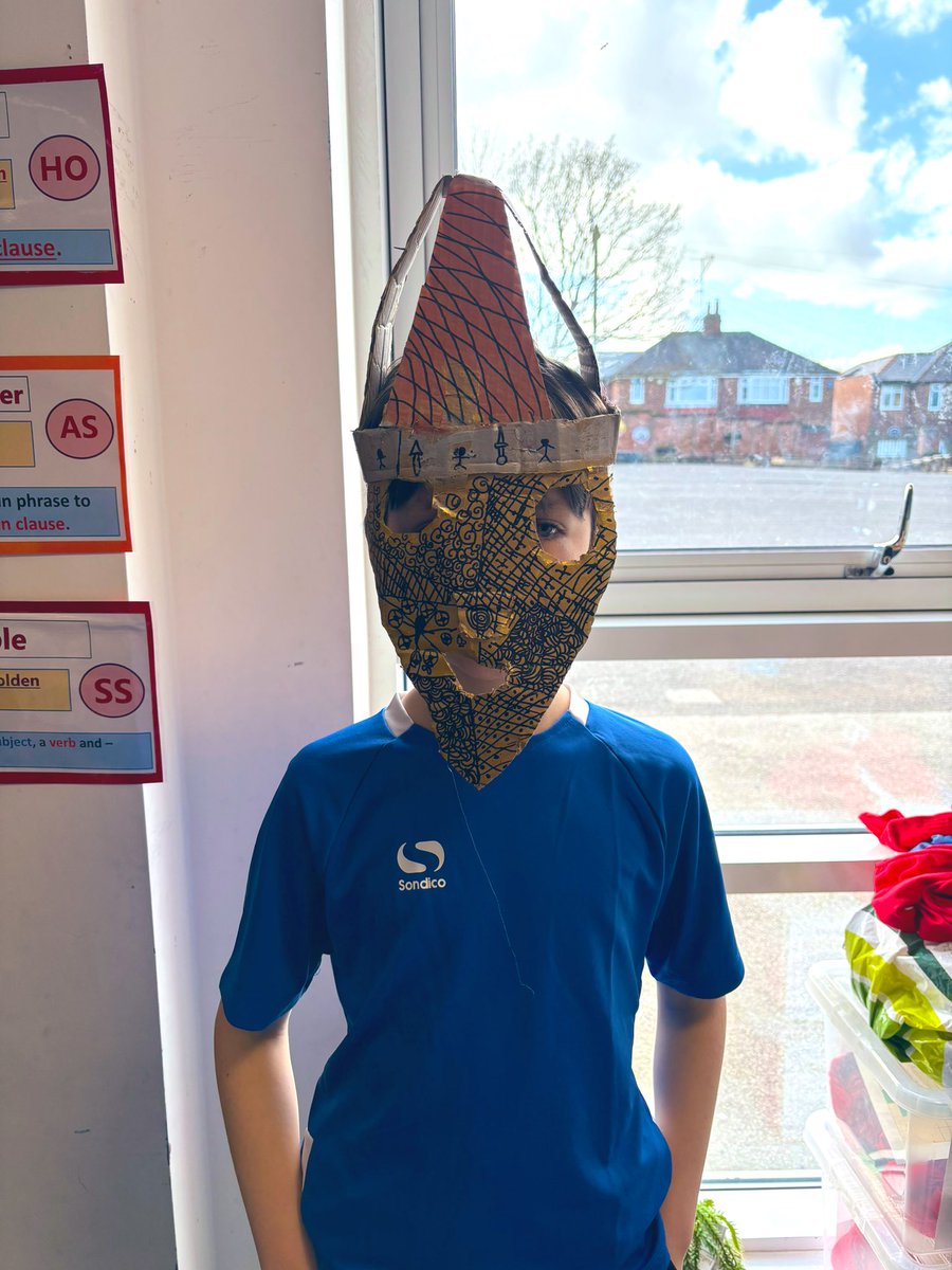 #KPSYear5 finished their Anglo-Saxon big idea with a dress up day and by completing their end goal: to make an Anglo-Saxon helmet. Have a brilliant break you Anglo-Saxon warriors! #KPSCharacter #Creative #Arty #Enthusiastic