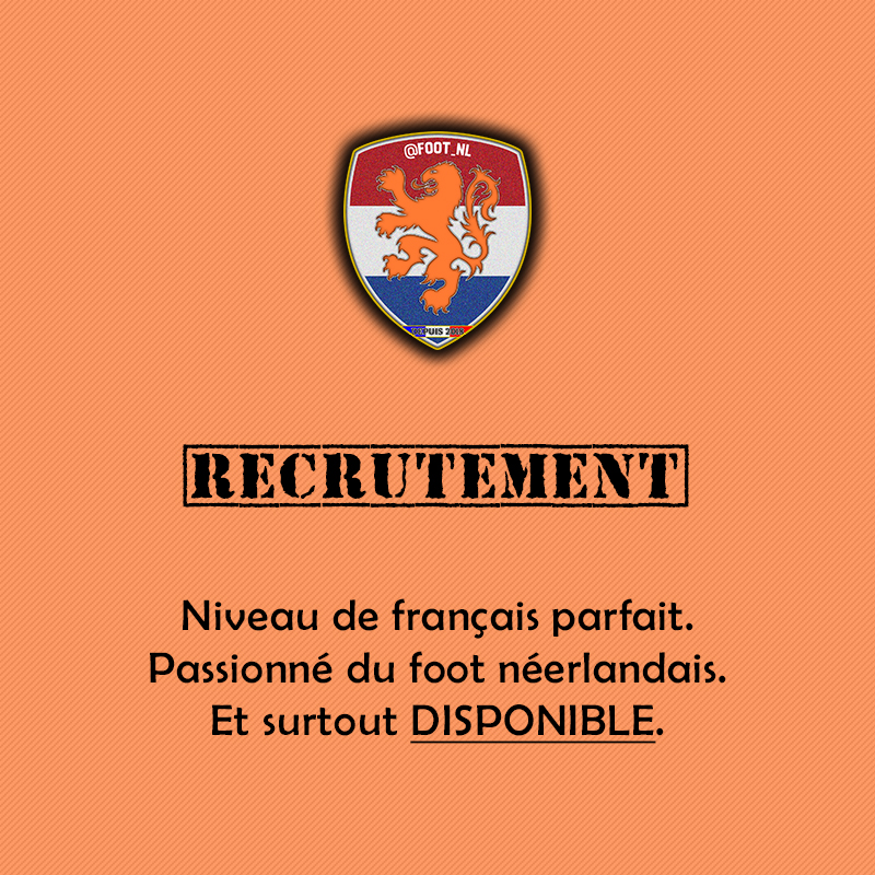 ⌛️ Nous recrutons pour assurer la continuité ! 👇

Comme les plus anciens le savent, cette saison est la 6e que nous vous faisons vivre. Depuis l'été 2018, nous avons été une dizaine de CM à nous relayer derrière nos écrans pour partager avec vous notre passion du Voetbal.

Mais