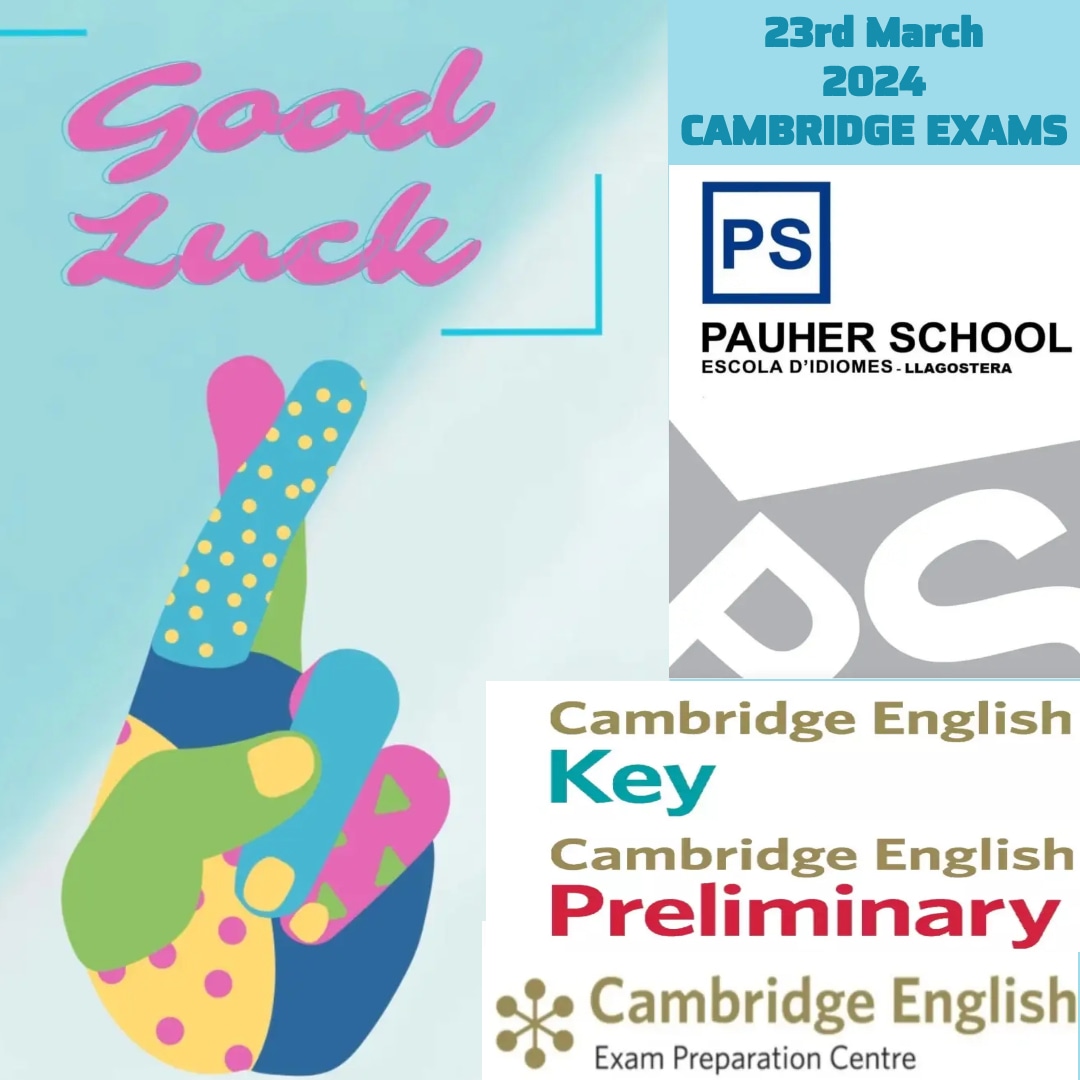 *A2 KEY CAMBRIDGE EXAMS TOMORROW*
Relax, keep calm and you’ll pass with flying colours. Good luck!
#preparationcenter #cambridgepreparationcentre
#cambridgeexams #llagostera #pauherschool #a2cambridge #englishexams