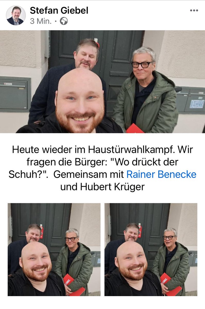 RainerBenecke's tweet image. In #Weimar unterwegs. Mit #OBKandidat Strfan Giebel und Stadtrat ⁦@HubertKruger⁩ in Weimar-Nord an den Haustüren. Wir fragen: „Wo drückt der Schuh?“ Alles, was wir hören, wird von uns weiter bearbeitet: Wir bleiben mit den Betroffenen im Austausch und sorgen uns um Lösungen