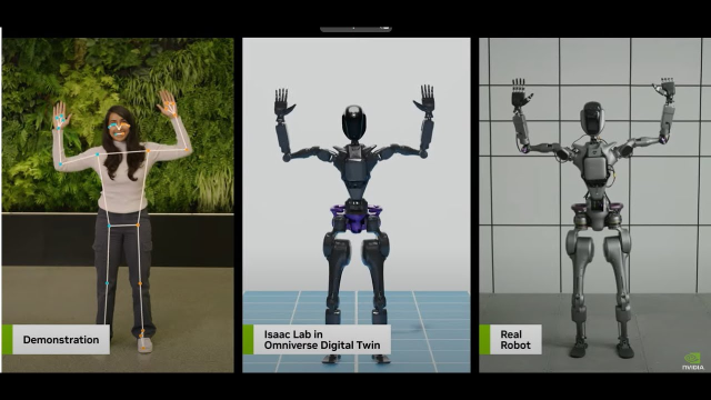 MichaelALim's tweet photo. See NVIDIA’s journey from pioneering advanced autonomous vehicle hardware and #simulation tools to accelerated perception and manipulation for autonomous mobile robots and industrial arms, resulting in cutting-edge AI for humanoid robots. https://t.co/ti8nNVjRO8 https://t.co/LvzWMxgmSC