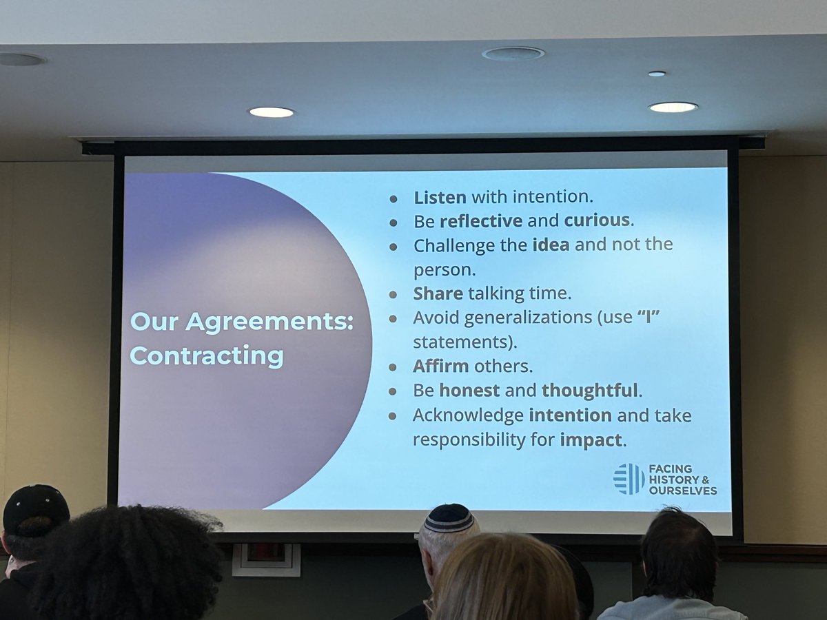 ReligionMatter5's tweet photo. Super informative sessions with ⁦@facinghistory⁩ at the NC Council on the Holocaust Conference today facilitated by Aimee Ballans. Hoping ⁦@facinghistory⁩ comes to ⁦@NCCSS⁩ #nccss25 on Feb 20-21, 2025! #sschat https://t.co/KXKSVBQlmE