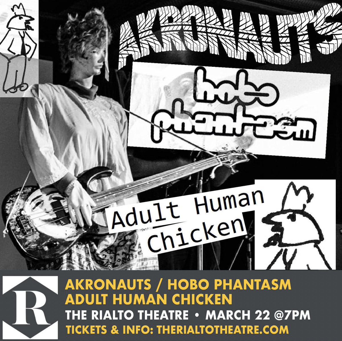 FRIDAY • March 22 The Rialto Theatre

FRIDAY • March 22 The Rialto Theatre
#akronautstheband #akronauts #akronautsband #adulthumanchicken #hobophantasm #rialtoakron #rialtotheatre