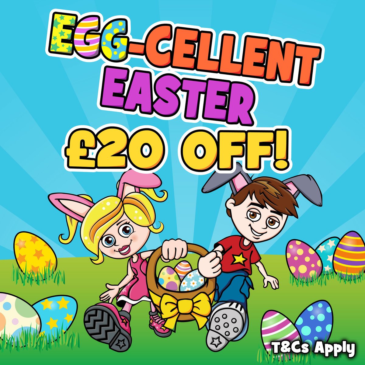🐥HAVE AN EGG-CELLENT EASTER WITH £20 OFF! 🐥 We have a crackin' offer we think you'll love this Easter! Book an egg-citing kids party using the discount code EASTER20 between the 23rd March - 14th April 2024 to get £20 off!* *T&Cs apply: dnakids.co.uk/offers/ #easter2024
