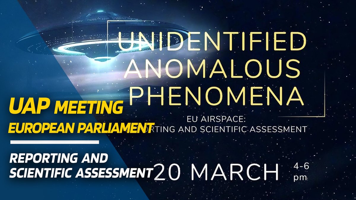 ovni_section51's tweet photo. Retour sur la conférence dédiée à l'étude des #ovnis et #PAN qui avait lieu au Parlement européen à Bruxelles le 20 mars 2024 pour entamer une discussion et un état des lieux sur les observations enregistrées et les hypothèses scientifiques 👽 Un moment historique en Europe, les sous-titres en Français sont activés... #ufo #uap #ufosighting #meeting #europe #brussels #foryou #disclosure   https://t.co/ow5POtVXHm