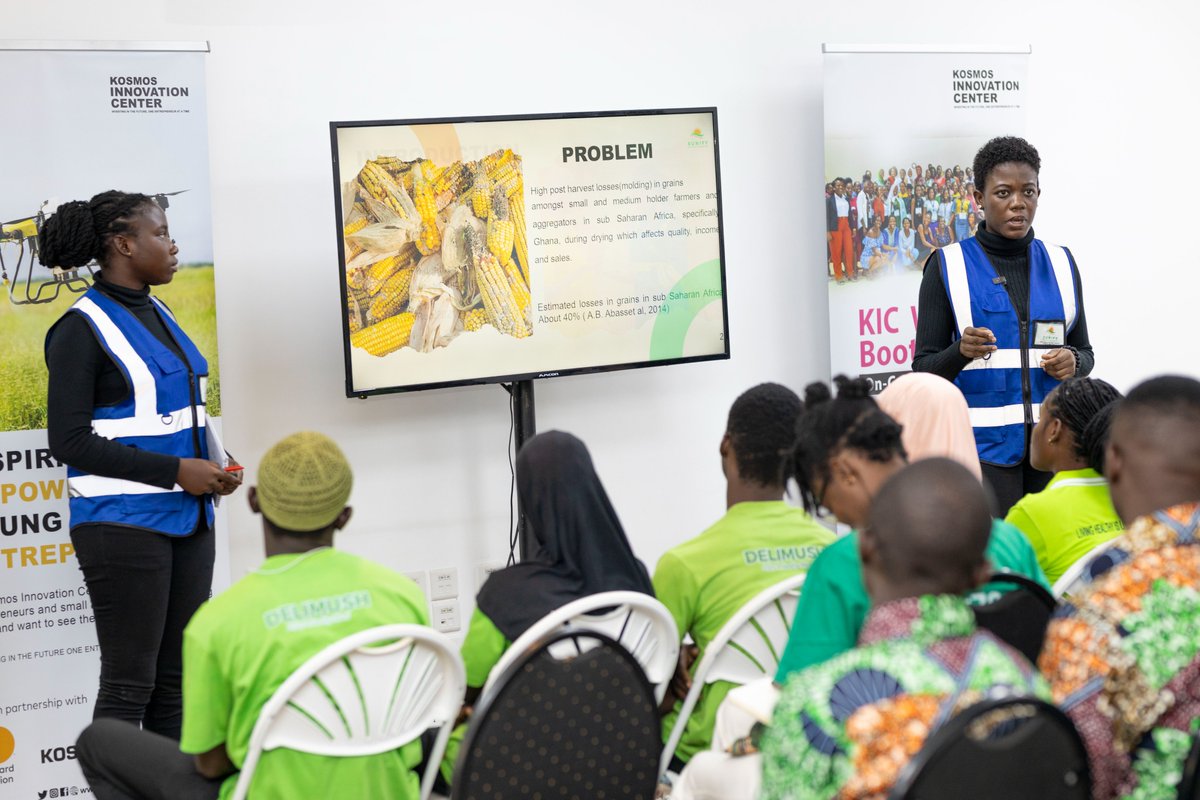 Sunify Solardry Technology ( University for Development Studies) is a company that is developing an affordable and portable mobile solar dryer to address post-harvest losses among rural grain farmers. #AgriTechChallengePro​ #mastercardfoundation