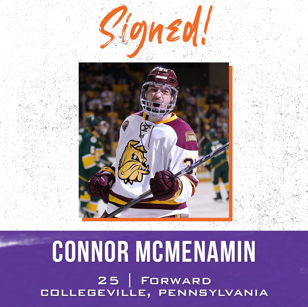 Transactions: We have signed Connor McMenamin, F to a Standard Player Contract. Additionally, Darren Brady, D has been loaned to Reading by the @LVPhantoms. More 📰 bit.ly/3x1iadQ | #PrideOfPenn