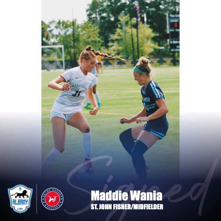 AlbanyRushUWS's tweet photo. ‼️NEW ADDITION‼️

Another new face for our @UWSSoccer season! Maddie is an attacking player threat for the team!

After 2 successful years at St. Rose &amp; playing in 35 matches scoring 5 goals and adding 6 assists, Maddie is joining St. John Fisher this fall! https://t.co/yUDg6n0Bxw