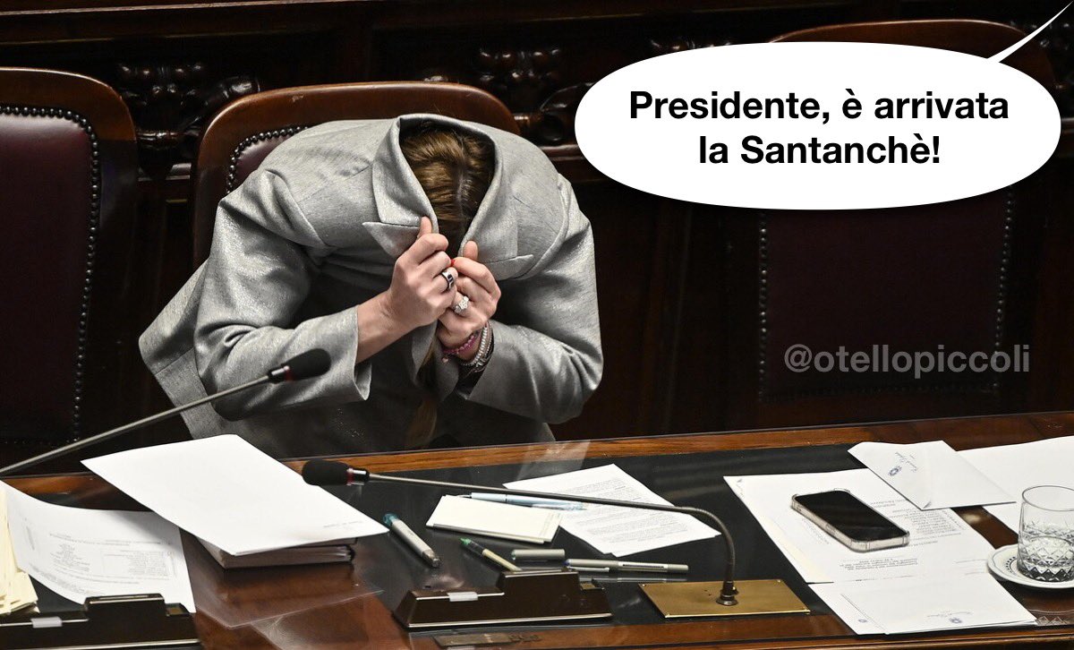otellopiccoli's tweet photo. #covid #Santanchè #Meloni https://t.co/mSslLLd8qL