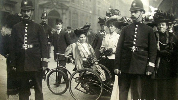 PcsOrnc's tweet photo. Billinghurst was a disabled wheelchair user who lived at 7 Oakcroft Road, and was responsible for a number of letter box ‘outrages'.

Direct action between 1912 and 1914 saw post boxes burned and blown up in Deptford, Greenwich, Brockley and elsewhere. https://t.co/fogyRZnp9P