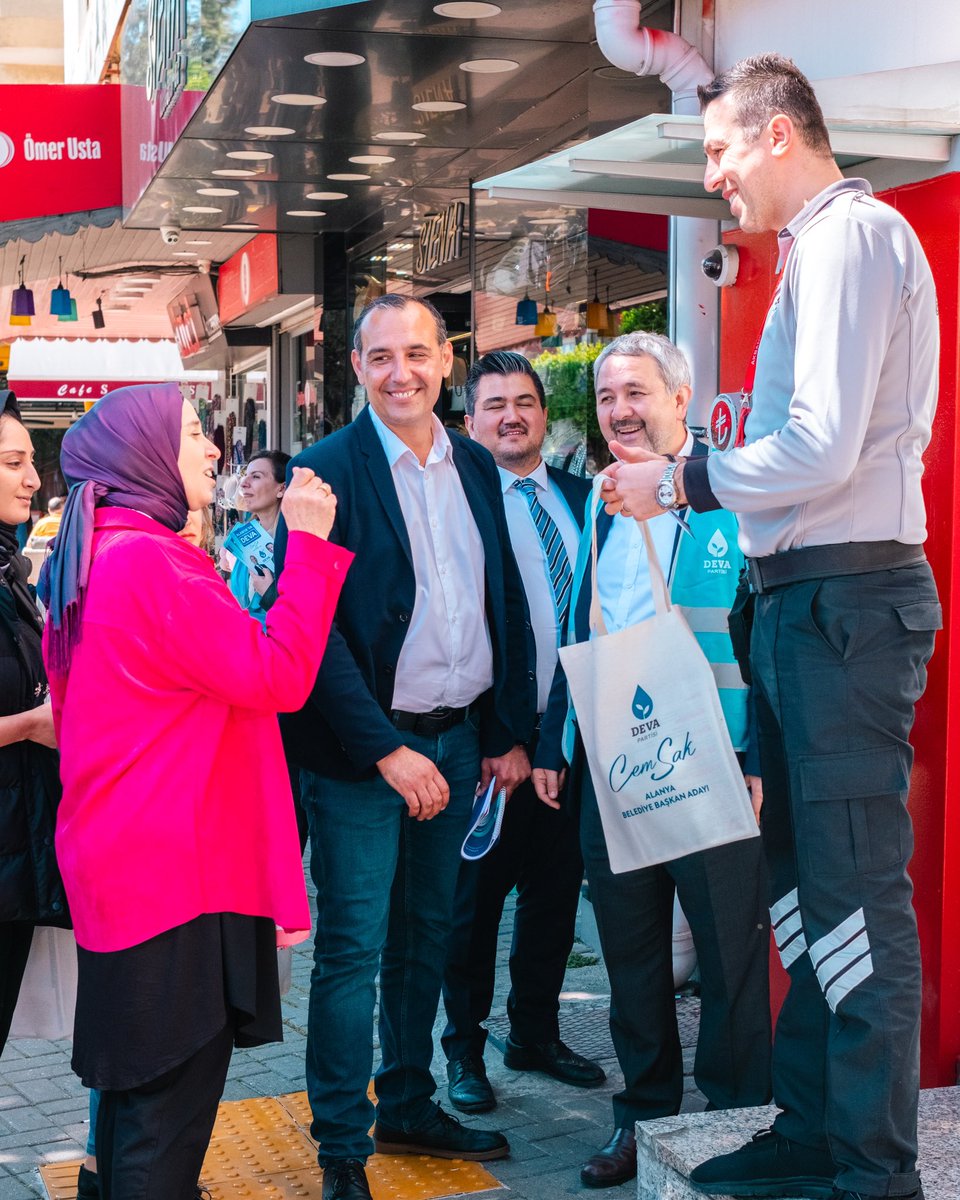deva_alanya's tweet photo. Bugün Deva Partisi İstanbul Milletvekili Elif Esen, Antalya İl Başkanımız Özlem Arlıer, Antalya Büyükşehir Başkan Adayımız Kıvanç Çetinkaya, Alanya Belediye Başkan Adayımız Cem Sak bey ve Antalya Teşkilatımızla beraber 31 Mart seçim çalışmaları kapsamında Esnaf ziyaretinde ve https://t.co/k8G1mvqC9s