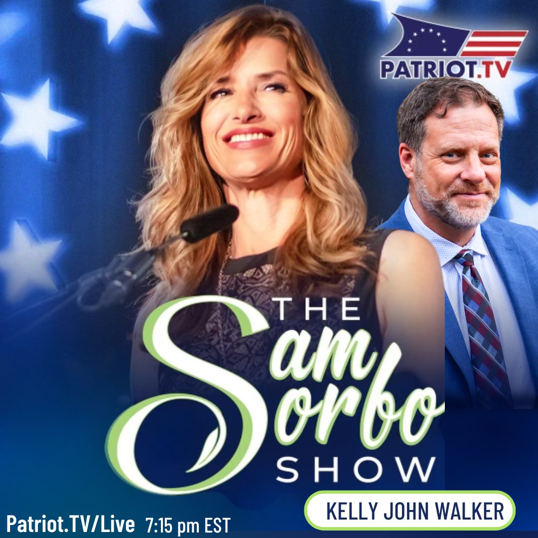 I'll be on the Sam Sorbo show tonight from 7:15-8:00 Eastern, LIVE. 🔥🔥🔥 Patriot.TV/Live 🔥🔥🔥