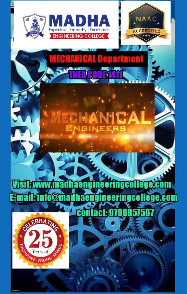 madhaengcollege's tweet image. #mechanical #mechanicalengineering #mechanicalengineers #madhaengineeringcollege