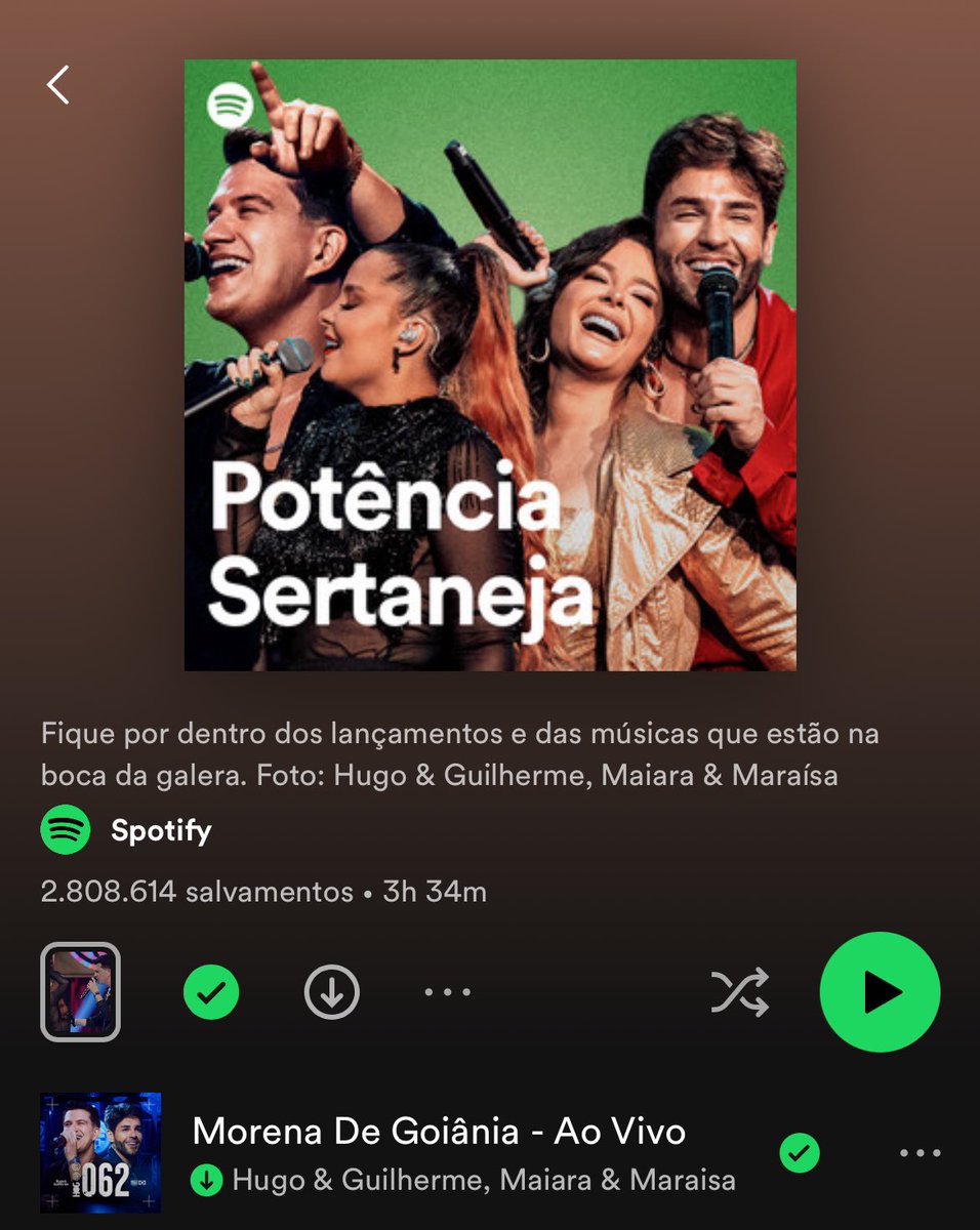 centraldamem's tweet photo. SUCESSO! 🔥

Maiara e Maraisa e Hugo e Guilherme são capa da playlist “Potência Sertaneja” com “Morena de Goiânia”. https://t.co/3hYZ2eeOCx