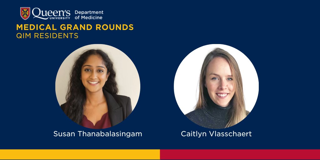 Join us for round 2 of the @queensuim #MedicalGrandRounds! @DrFlashHeart & Dr. Susan Thanabalasingam will present their respective research on kidney injury and disease! 🗓️Thursday, March 28 at 7:45AM 📧Contact jillian.garrah@queensu.ca for the link!
