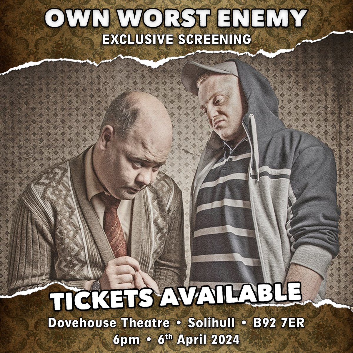🎉 Happy Friday. Hope you've all had a productive week and have a brilliant weekend lined up. 🎟️ We're screening our micro-budget feature 'Own Worst Enemy' on April 6th for the first time in Brum. Tickets are available for anyone who'd like to join us: eventbrite.co.uk/e/own-worst-en…
