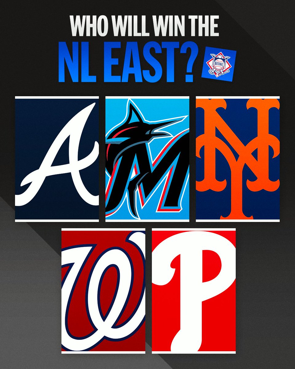 MLB's tweet photo. Who will be crowned 2024 NL East champions? https://t.co/7Tvw2Zg7ya