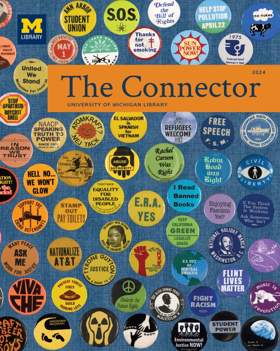 The Connector is an annual publication of the @UMichLibrary that puts a spotlight on the impact of the library's collections, expertise, and facilities. You can read the 2024 issue and the rest of the archive on @fulcrumpub: fulcrum.org/mps?f[series_s…