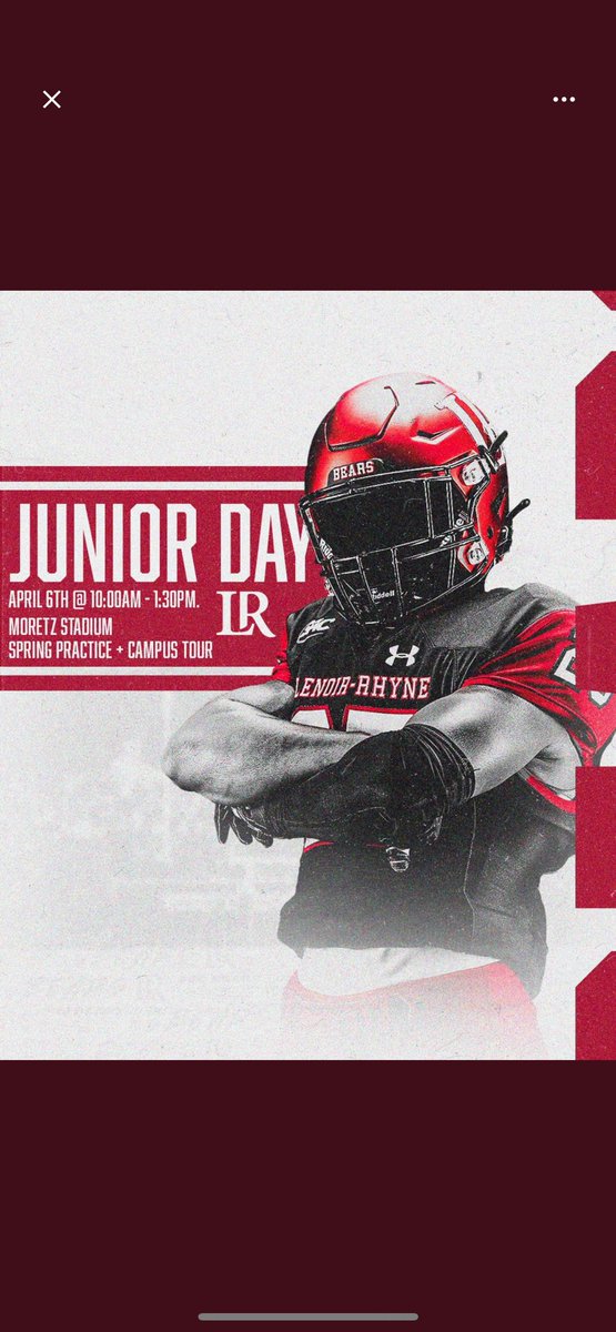 I will be up with @LRBearsFootball April 6th for their Junior day. Cant wait to show them what I’m about. @CoachD_Dillard @PiedmontFB_24 @NickVagnoneLR