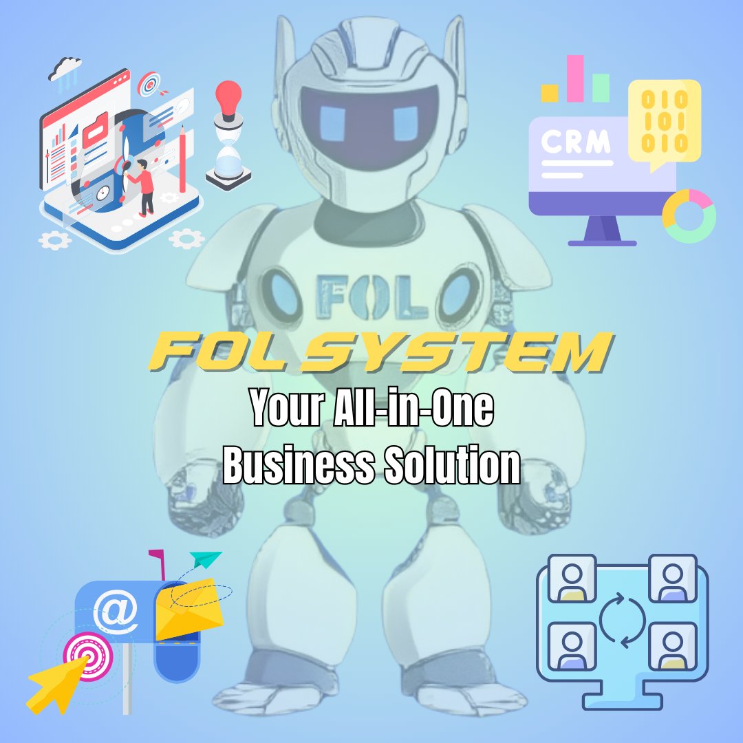 greg_tagalog's tweet photo. Tired of juggling multiple business software? 🤔 
Meet FOL Systems: Your all-in-one solution! 💯 Automate lead nurturing, email/text marketing, call tracking, CRM, and more in one place. ⏱️💰 
Simplify your business with FOL Systems today! 🪄 #FOLSystems #AllInOneSolution https://t.co/WnhD1rJWp7