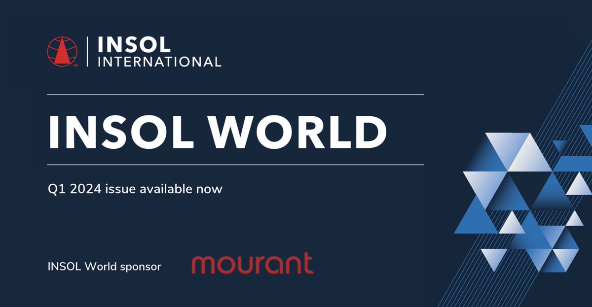 The Q1 2024 issue of INSOL World is now available to view in our technical library, which you can access here bit.ly/3TMRExS using your member details. #Insolvency #Restructuring