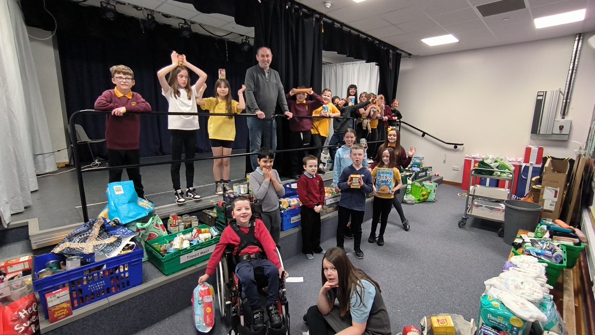 Clydeview Primary School (@clydeviewps) on Twitter photo Wow, what an amazing collection for Motherwell Foodbank at the Maranatha from <a href="/ClydeviewPS/">Clydeview Primary School</a> <a href="/FirparkPrimary/">Firpark Primary</a> and Cathedral Primary School. A big thank you to all the families who made such a fantastic amount of donations. Wow, what an amazing collection for Motherwell Foodbank at the Maranatha from <a href="/ClydeviewPS/">Clydeview Primary School</a> <a href="/FirparkPrimary/">Firpark Primary</a> and Cathedral Primary School. A big thank you to all the families who made such a fantastic amount of donations.