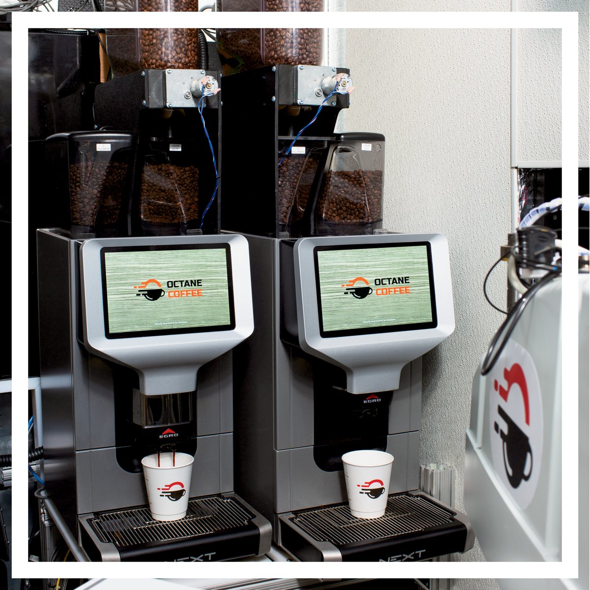 AliGroupFS's tweet photo. Meet Egro: Octane Coffee's secret to lightning-fast, high-quality, customized brews! No more long waits—just perfect coffee every time!☕

#aligroupFS #aliworld #foodservice #egro #octanecoffee @rancilioUSA #egrocoffeemachine #automation #coffeekiosk https://t.co/4OLkrW0GcQ