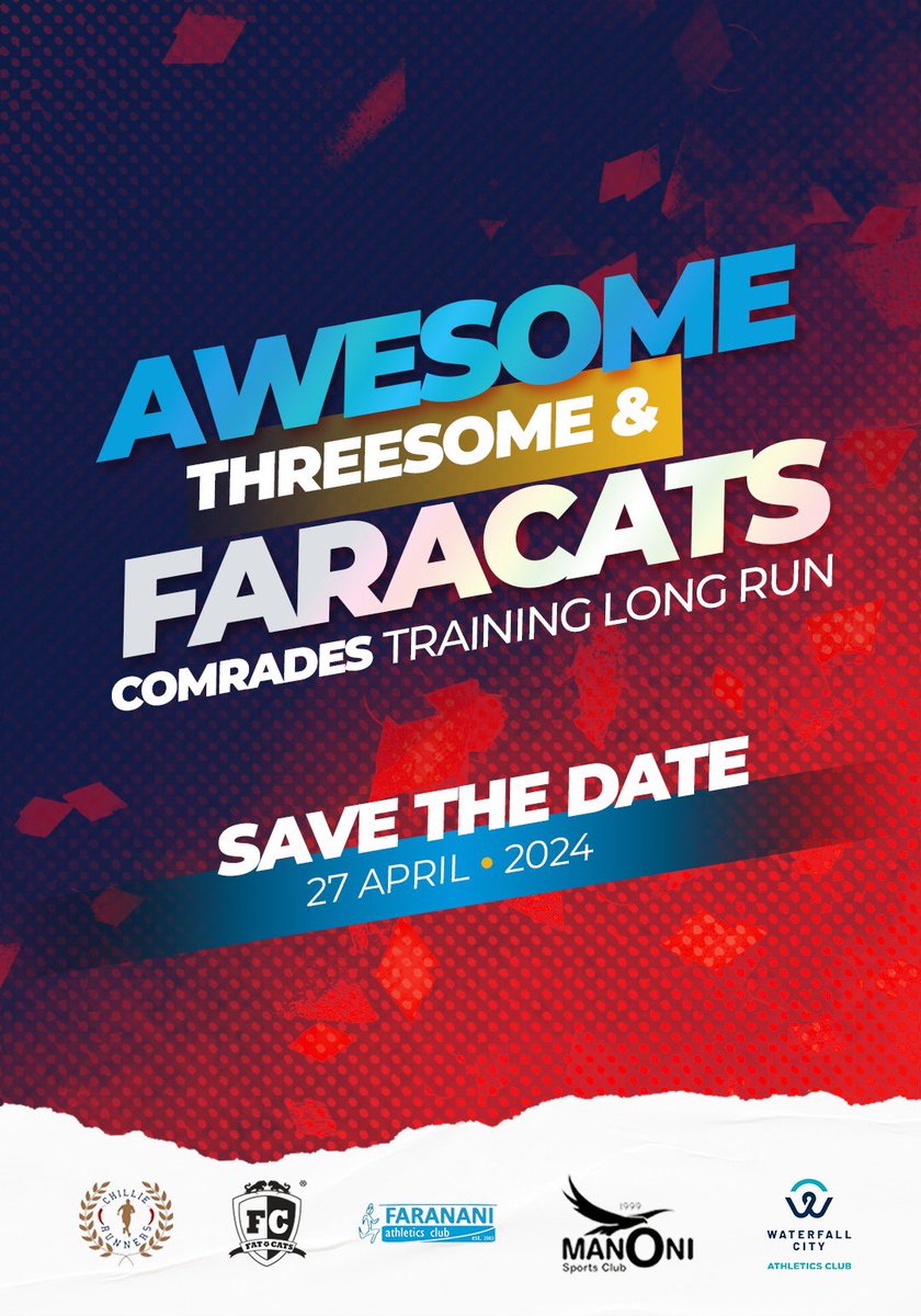 Training runs don't get bigger than this. Keep 27 April locked and make sure you don't miss out on this spectacle. More details to follow. #FaraCats #AwesomeThreesome