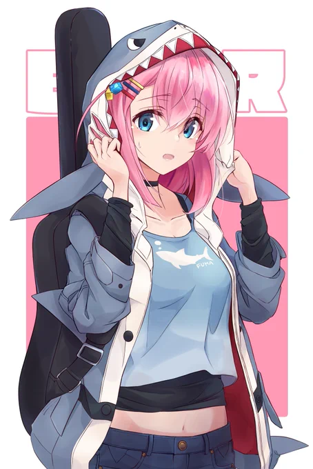 パーカーだいすき #パーカー女子のイラスト貼ろうぜ 