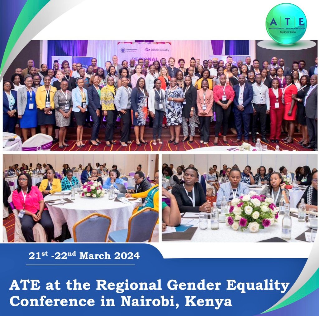 ATE_Tanzania's tweet photo. Head of Membership &amp; Marketing, Ms. Patricia Chao and the Senior Projects Officer, Ms. Neema Mbogo has been attending the Regional Gender Equality Conference from Thursday 21st to today Friday 22nd March 2024 in Nairobi, Kenya. Represented @ATE_Tanzania

#GenderConference https://t.co/Jsn2vDTgtx