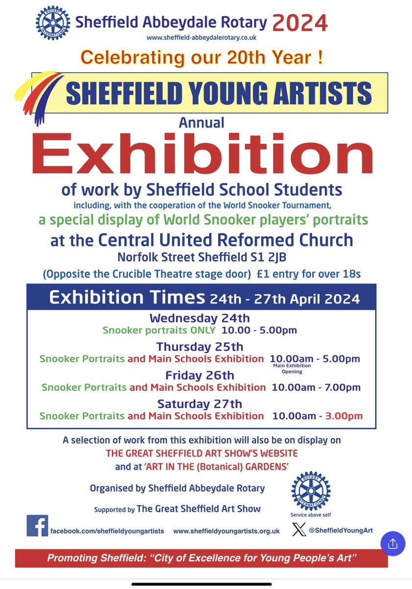 SheffYoungArt's tweet photo. Details of our 2024 Exhibition. https://t.co/PTAxtWcJcZ