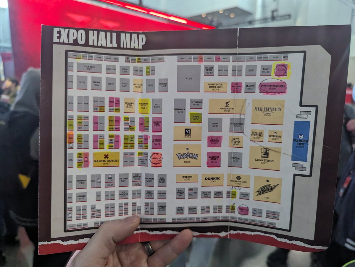 Nerd_Loves_Geek's tweet photo. #PAXEast2024 Day 2! ... we're here, we have a plan, and we're hitting the floor! 🤘

If you're boothing and we don't have you highlighted... LET... US... KNOW!  ...and we'll stop by 👍

If you are highlighted, see you soon ❤️ https://t.co/51eUKi7cGd