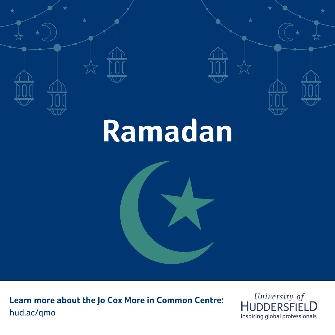 Ramadan is now well underway, and we are paying homage to all of our students and staff who are observing this month.

Please read this interesting blog containing reflection pieces written by members of our University community ➡️ hud.ac/rpg

#HudUni #Ramadan