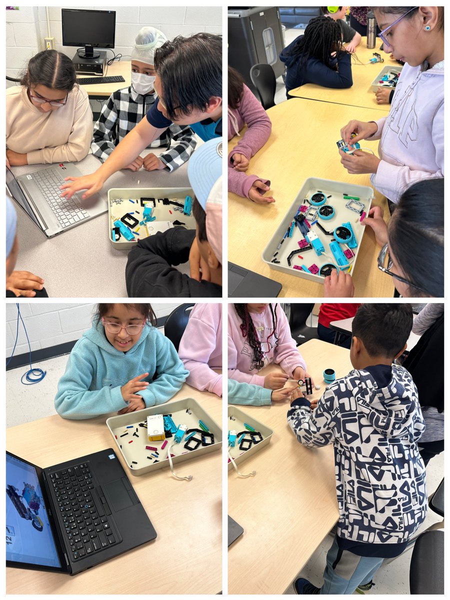 ZohrinM's tweet image. Thank you Grade 5 teacher @amanijjar for organizing an engaging day of coding, math, and robotics for all Grade 5 classes. 
With support from our guest @ZebraRobotics students collaborated to create computational representations by writing and executing code.
So much fun!
