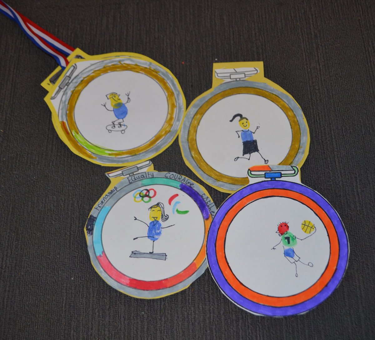 Year 2 have made medals, representing different sports #ThemeWeek24
