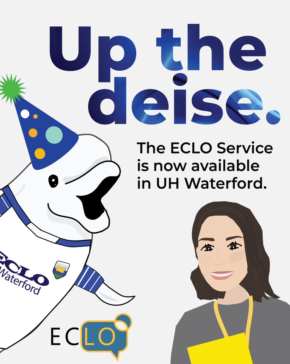 It's official - the ECLO Service is now available at @UHW_Waterford! Claire and the team look forward to working with the Ophthalmology Team to help support patients in the south east to access vision rehabilitation and support services in the community. 🎉