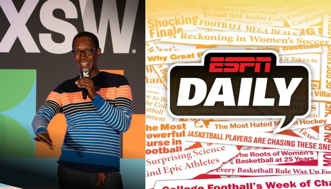 Happy birthday today to ESPN's @clintonyates, who was named the new host of the #ESPNDaily podcast earlier this month.

Clinton is also an @andscape senior columnist and, of course, an @AroundtheHorn regular.