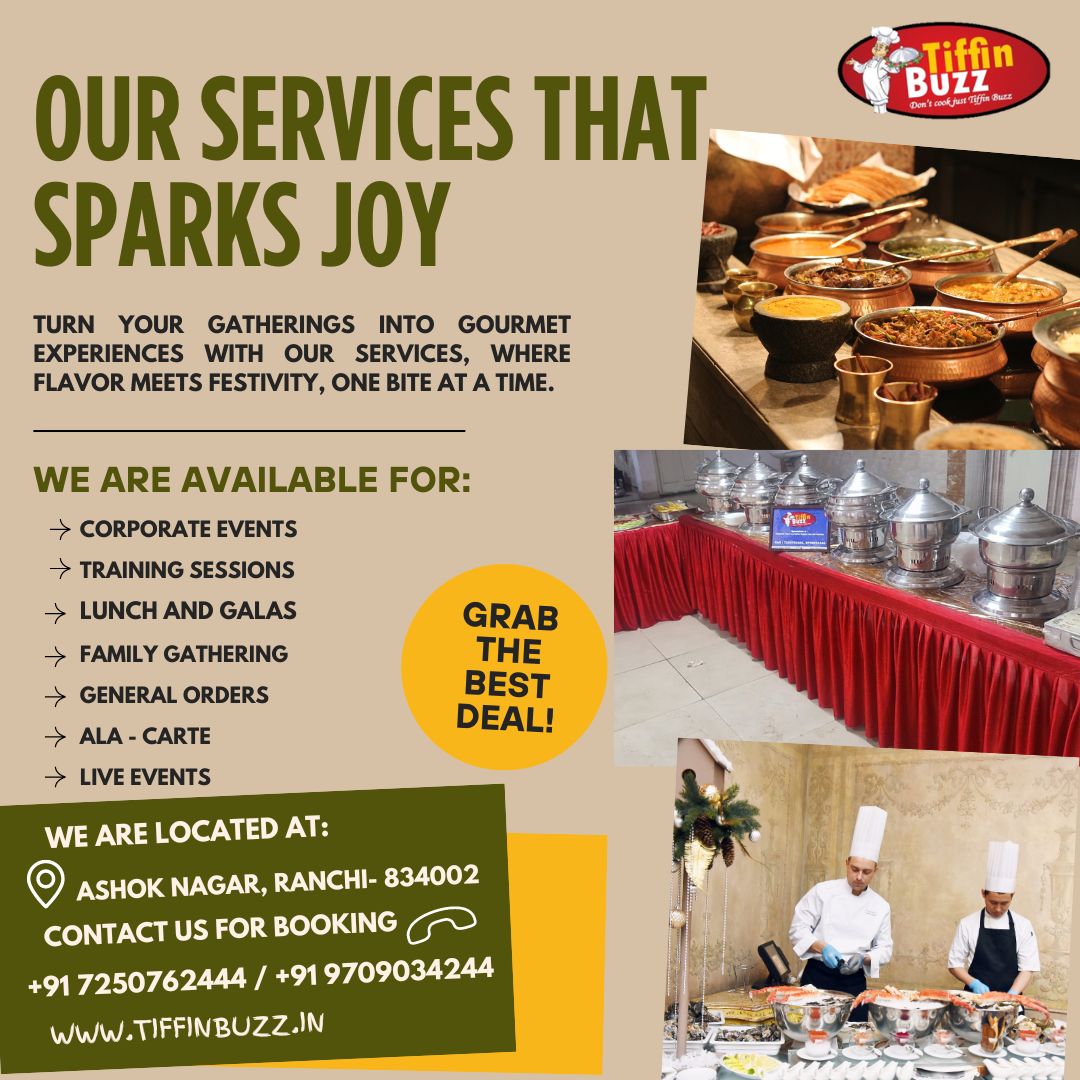 Tiffinbuzzs123's tweet photo. There's nothing more satisfying than serving someone a delicious meal !
-Team Tiffinbuzz
https://t.co/tWs7gzpD0J
+91 7250762444
+91 9709034244
#tiffinbuzz #ranchiorders #ranchibest #ranchifoodblogger #RanchiTourism #jharkhand_insta #jharkhandfood #restaurantlife #restaurant https://t.co/65XNOrweJL