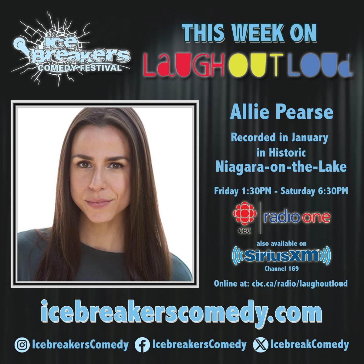 Start your weekend off right with some laughs from the hilarious <a href="/allie_pearse/">Allie Pearse</a>! 

She's on this week’s episode of <a href="/LOLCBC/">Laugh Out Loud</a> record in January at the historic Courthouse Theatre in Niagara-on-the-Lake and is now available to stream online!

#icebreakers2024 #cbc #radio #LOL