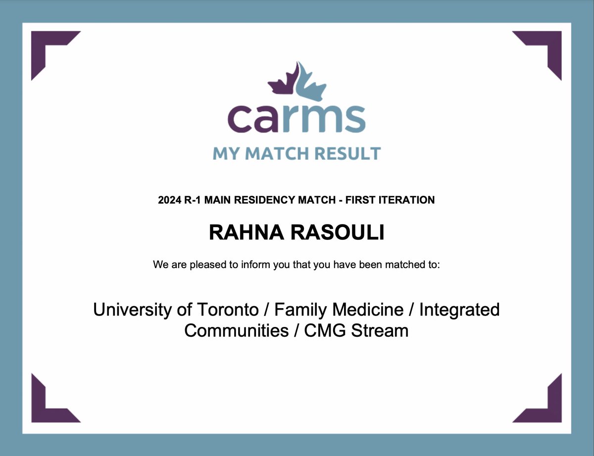 I'M GOING TO BE A FAMILY DOCTOR 🥹💗 Absolutely thrilled to be joining <a href="/UofTFamilyMed/">UofT Family Medicine</a> where I fell in love with FM. I don't have enough words to thank everyone who has supported this journey.

HOWEVER, I have to address the 253 unfilled FM positions (1/2)

#carms2024 #CaRMSMatch