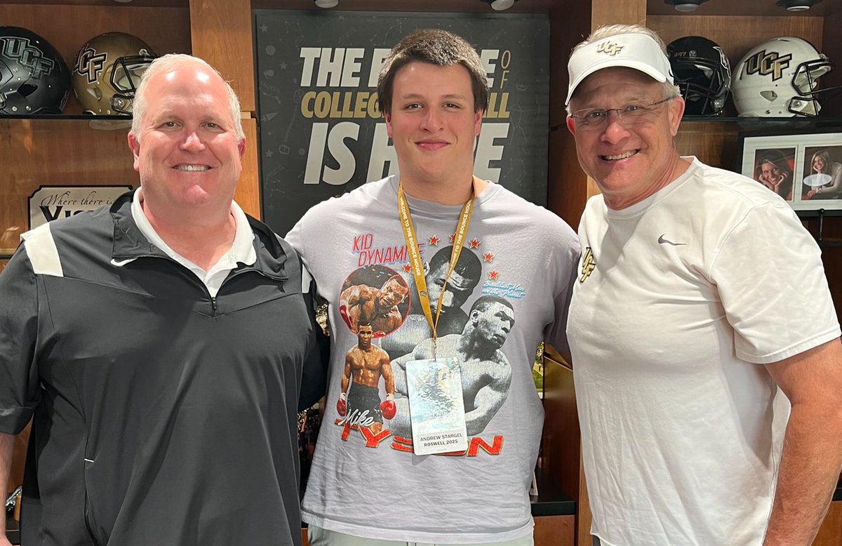 UCF has jumped to the top of the list for Roswell (Ga.) OL Andrew Stargel, who recently made it down to Orlando for a two-day visit. 'For me, relationships are one of the biggest things. Where I have the best relationship is where I'll be going and as of right now me and UCF…