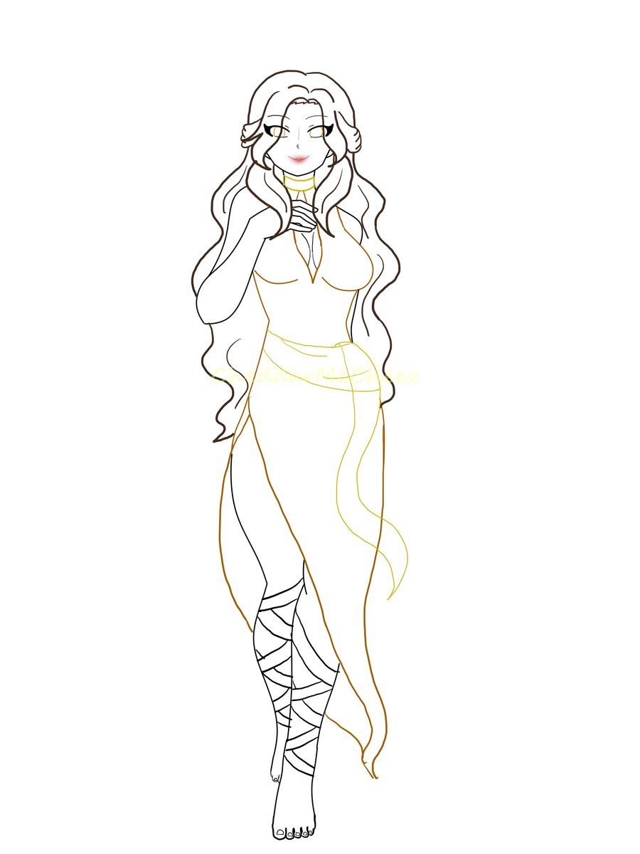 CheddarMcCheez's tweet photo. The second to the Cursed one 
A vixen with angelic charm 
A smile as radiant as the sun 
A beauty that matches the dawn 
She may seem harmless but be aware 
Her strength is beyond compare  

#SoulBoundAncients #OC #characterdesign https://t.co/BQzNi4YSi3