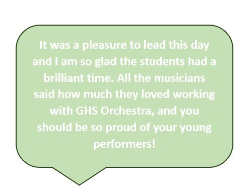 GHSMU's tweet photo. Here is what @EHaughton_music, leader of the ensemble from the RNCM said about our @greenbankhs musicians: https://t.co/UQRNYAVGpa