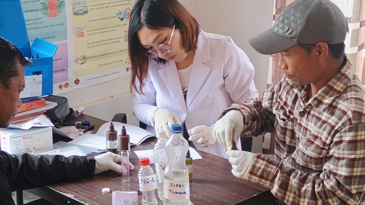 NPCCHH's tweet photo. "Regular #monitoring of #waterquality is essential!" #Watersamples from natural spring sources in the catchment area of East Phaileng HWC were tested by the #WaterandSanitationCommittee in #Mizoram. Safeguarding community health this #WorldWaterDay.
@nhmmizoram https://t.co/qXokA9VO62